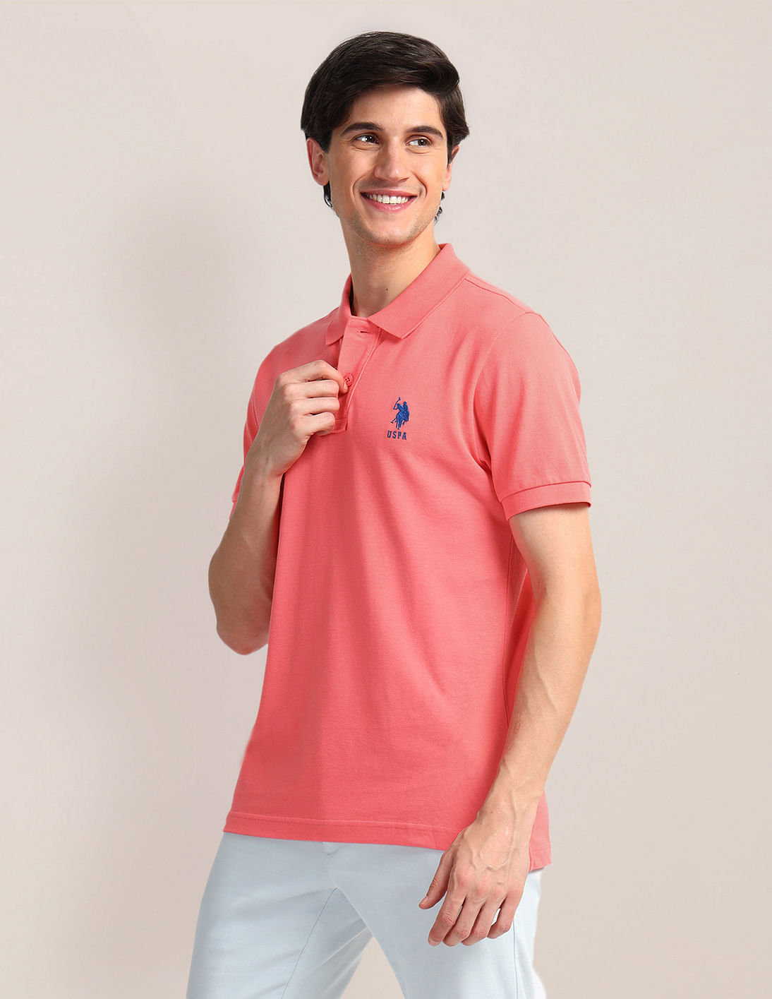 Buy U.S. Polo Assn. Contrast Logo Slim Polo Shirt - NNNOW.com