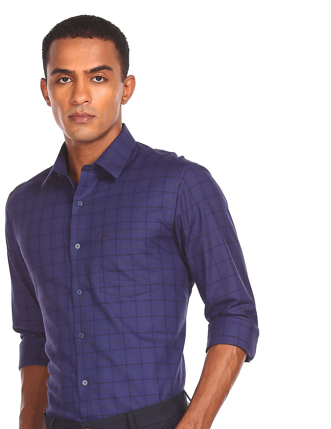 Buy Arrow Newyork Slim Fit Check Shirt - NNNOW.com