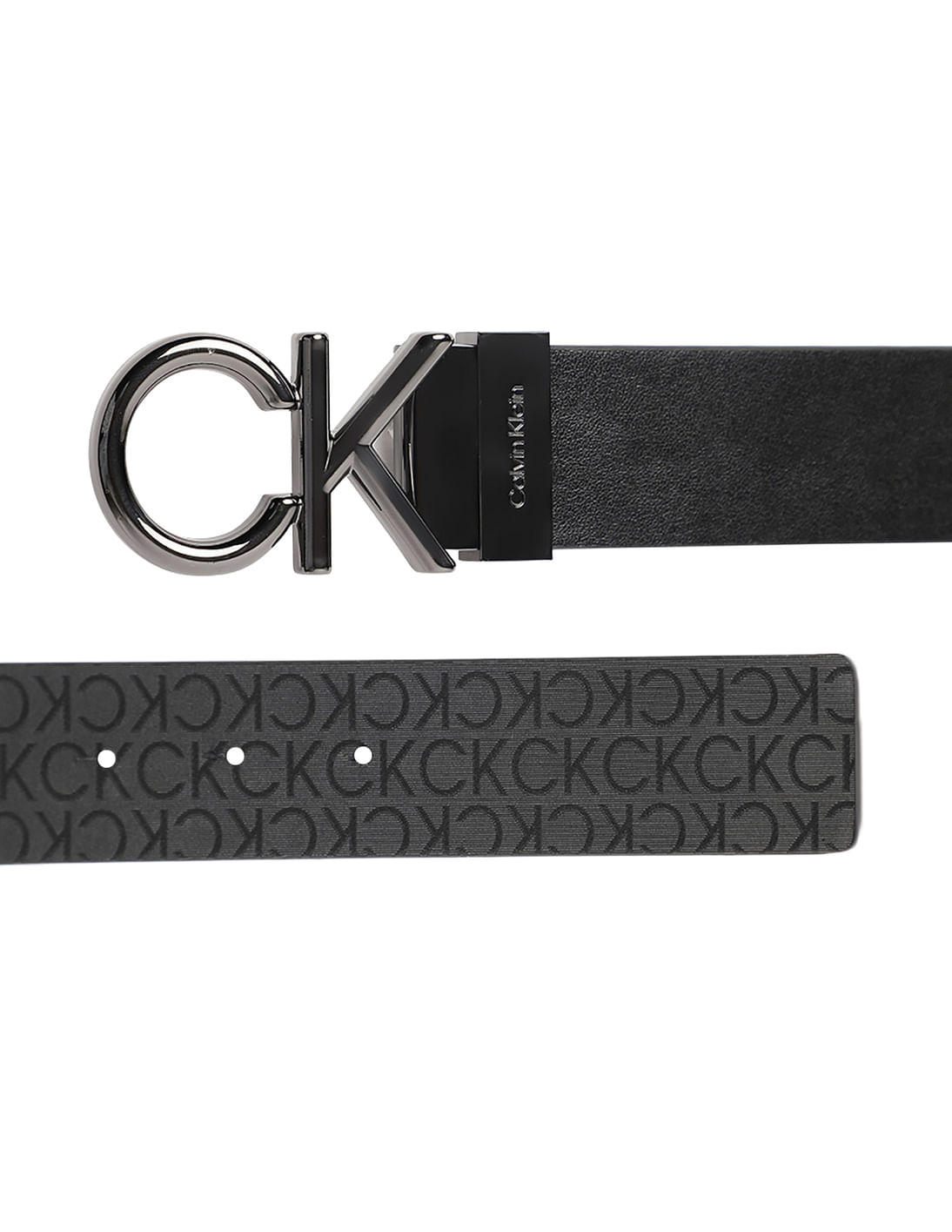 Buy Calvin Klein Metal Bombe Reversible Belt Monogram