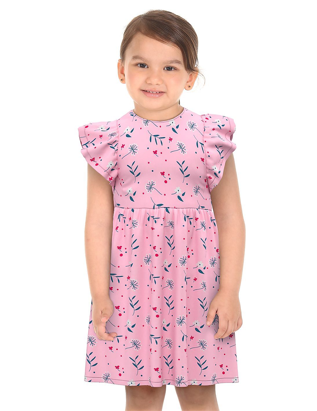 Donuts Girls Light Pink Cap Sleeve Fit ...