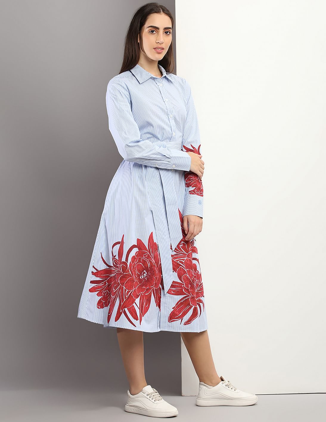 Buy Tommy Hilfiger Ithaca Floral Belted Shirt Dress - NNNOW.com Buy Tommy Hilfiger Ithaca Floral Belted Shirt Dress - NNNOW.com