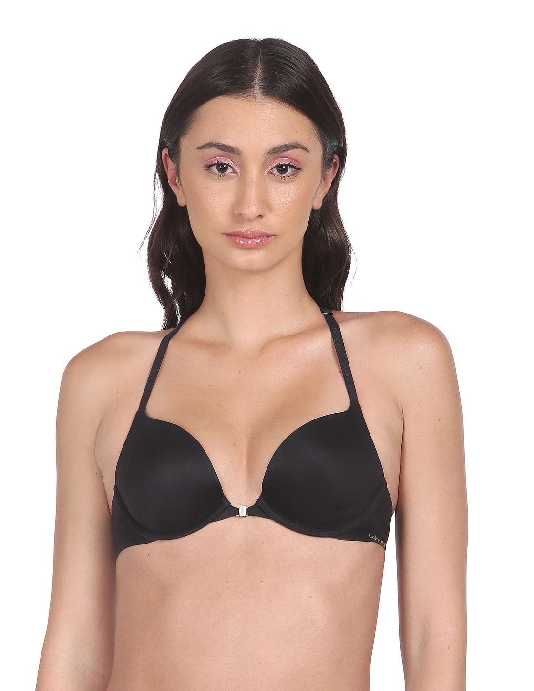 Womens Calvin Klein black Push-Up Strapless Bra