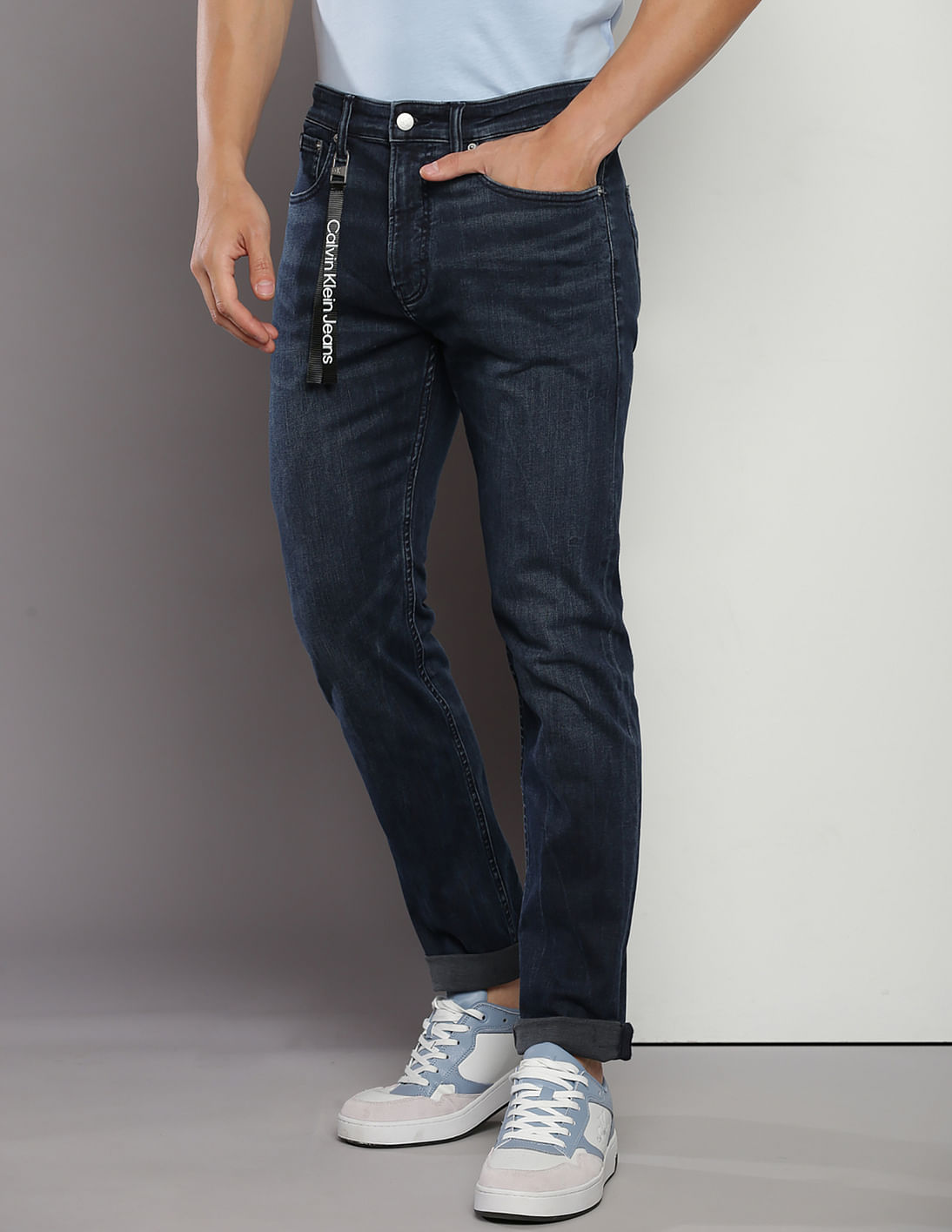 Buy Calvin Klein Jeans Modern Tapered Fit Whiskered Jeans
