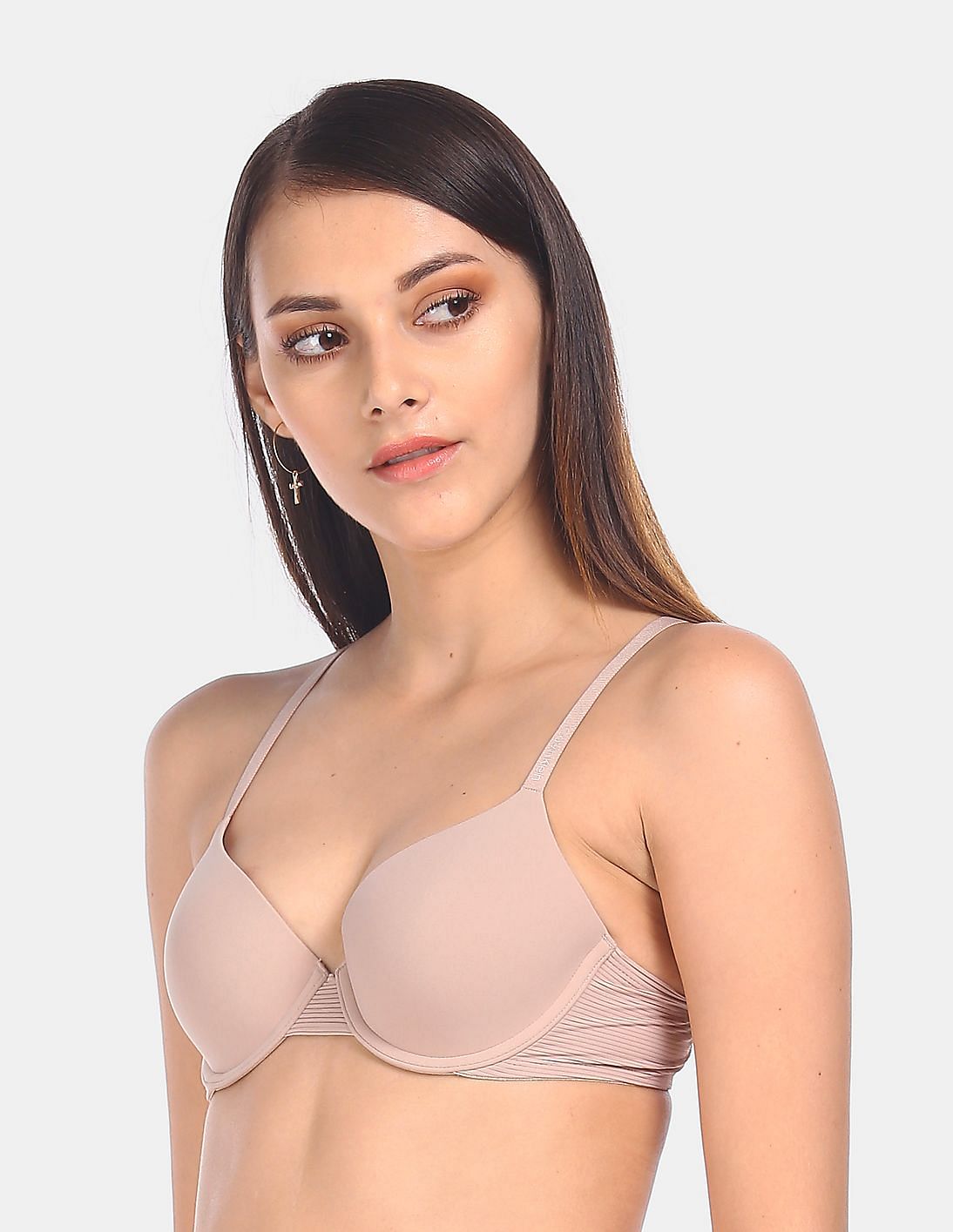 Buy Calvin Klein Underwear Women Light Brown Lightly Lined Solid Push Up Bra  - NNNOW.com