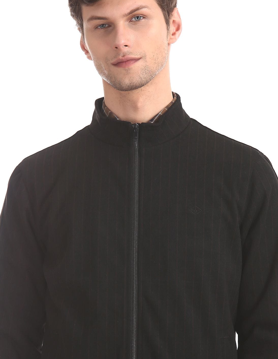 vertical striped jacket