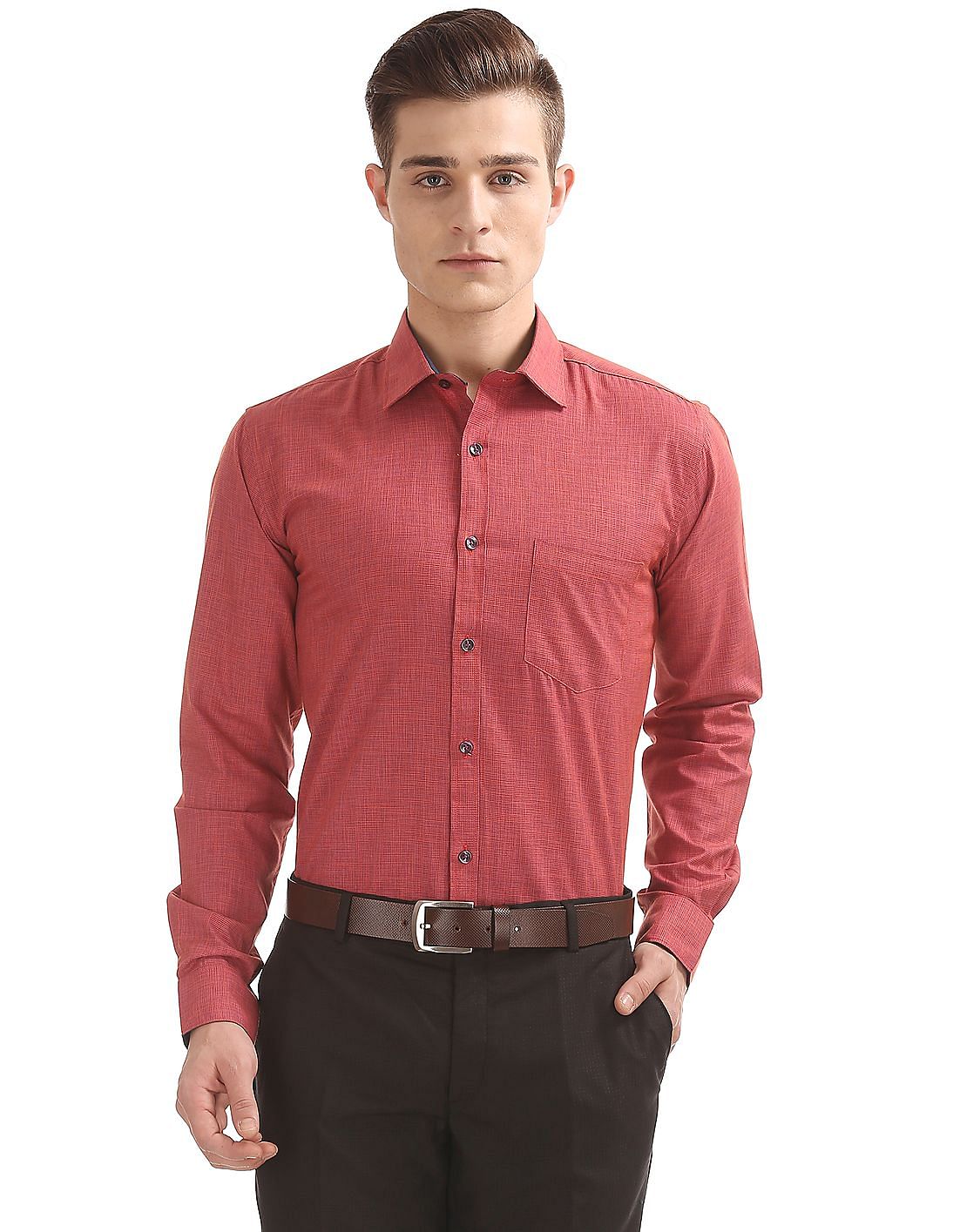 Buy Excalibur Classic Fit Patterned Shirt - NNNOW.com