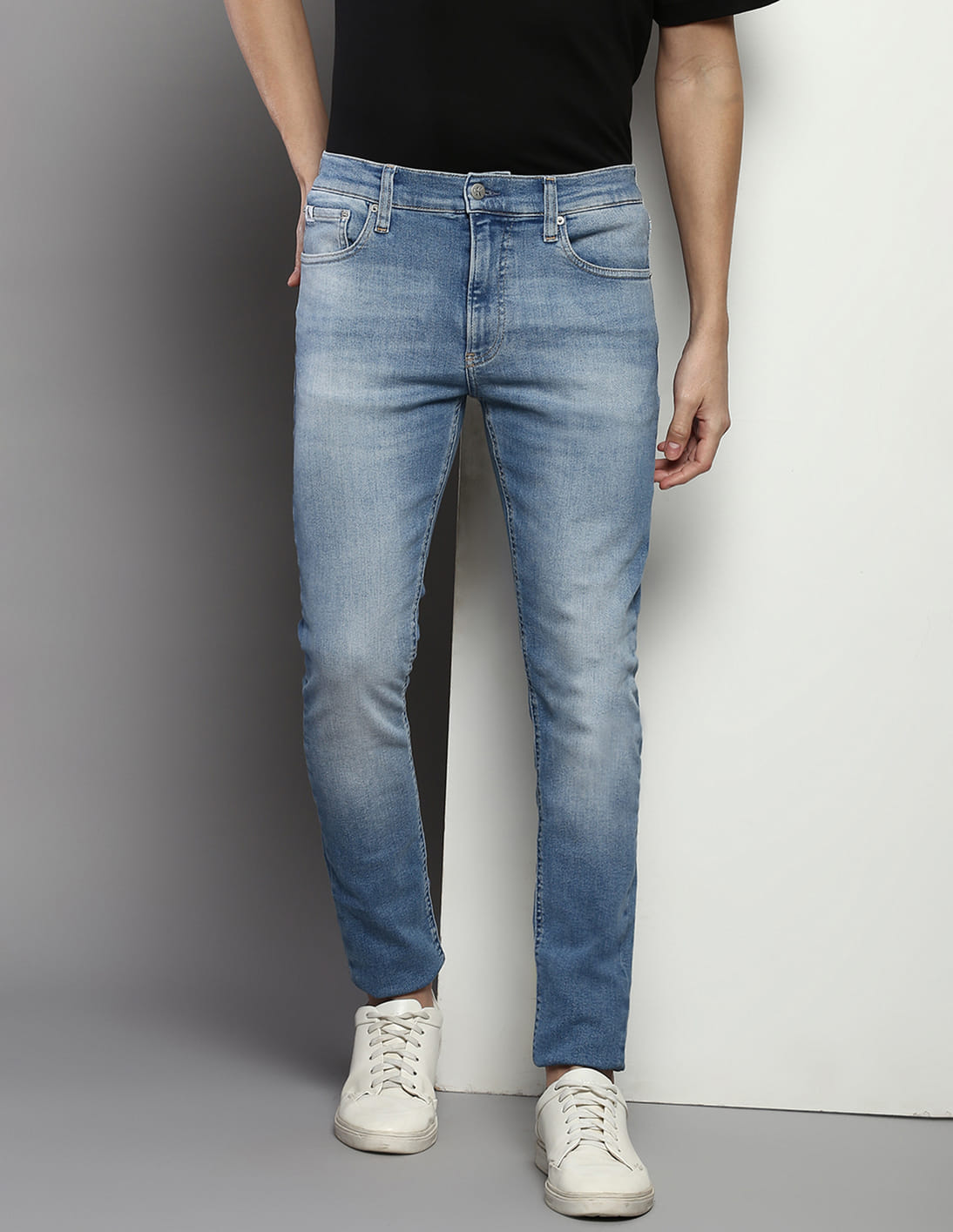 Buy Calvin Klein Jeans Stone Wash Super Skinny Fit Jeans