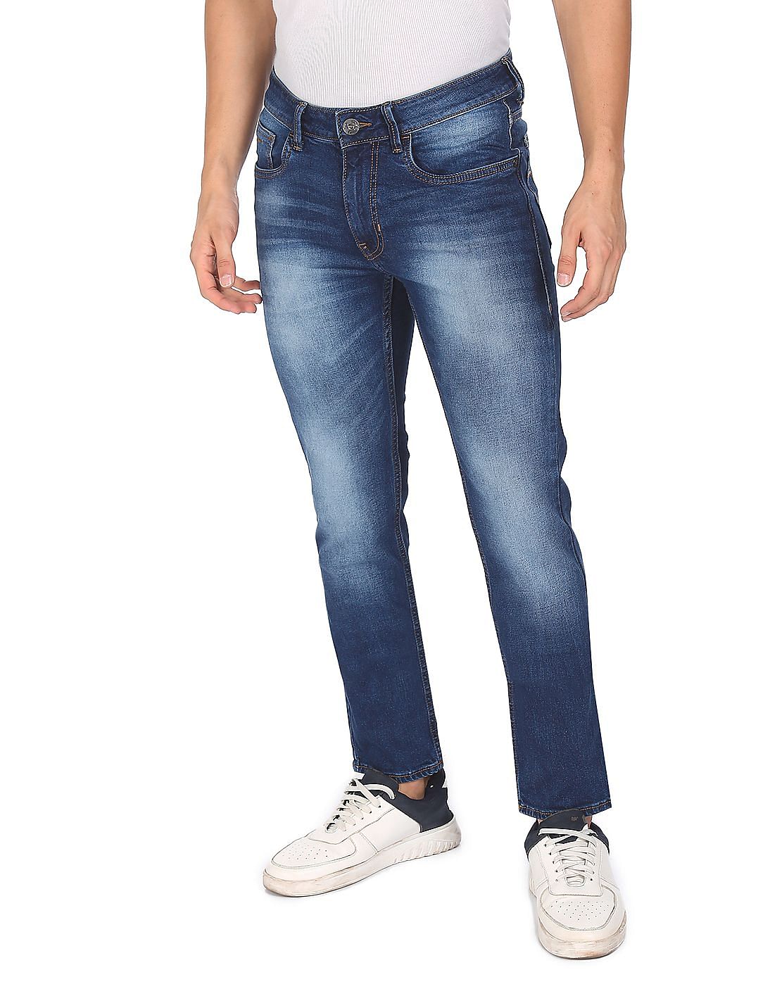Buy Flying Machine Michael Slim Tapered Fit Mid Rise Jeans - NNNOW.com