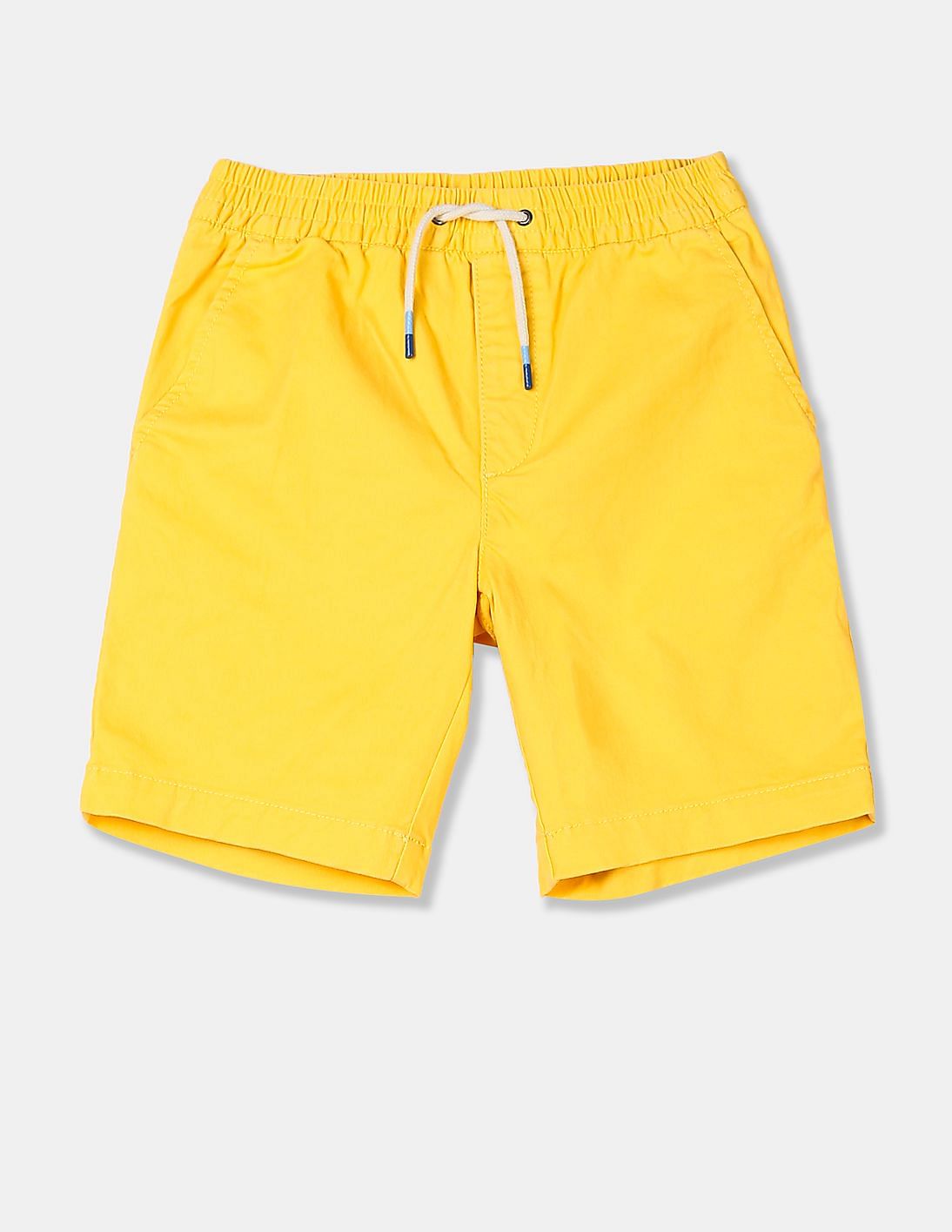 Buy GAP Boys Yellow Solid Pull On Easy Shorts With Stretch - NNNOW.com
