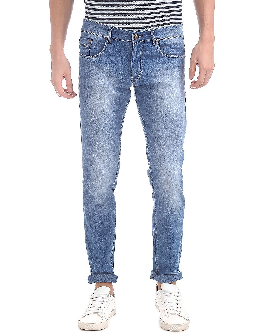 Buy Men Low Rise Slim Fit Jeans online at NNNOW.com