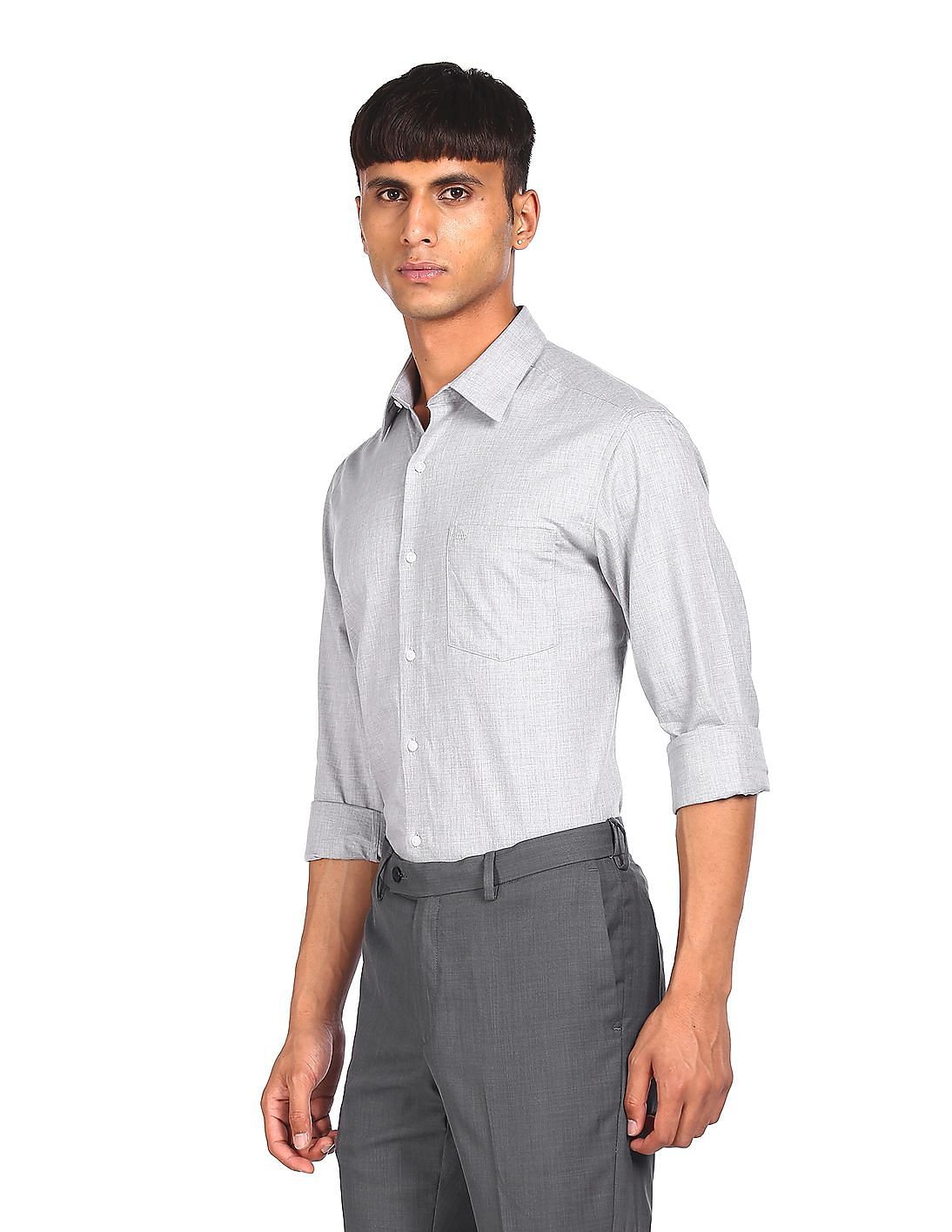 Raymond Men Self Design Formal Black, Grey Shirt - Buy Grey Raymond Men  Self Design Formal Black, Grey Shirt Online at Best Prices in India |  Flipkart.com