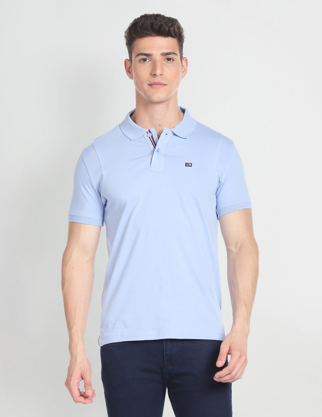 Buy Arrow Sports Single Jersey Knit Solid Polo Shirt - NNNOW.com