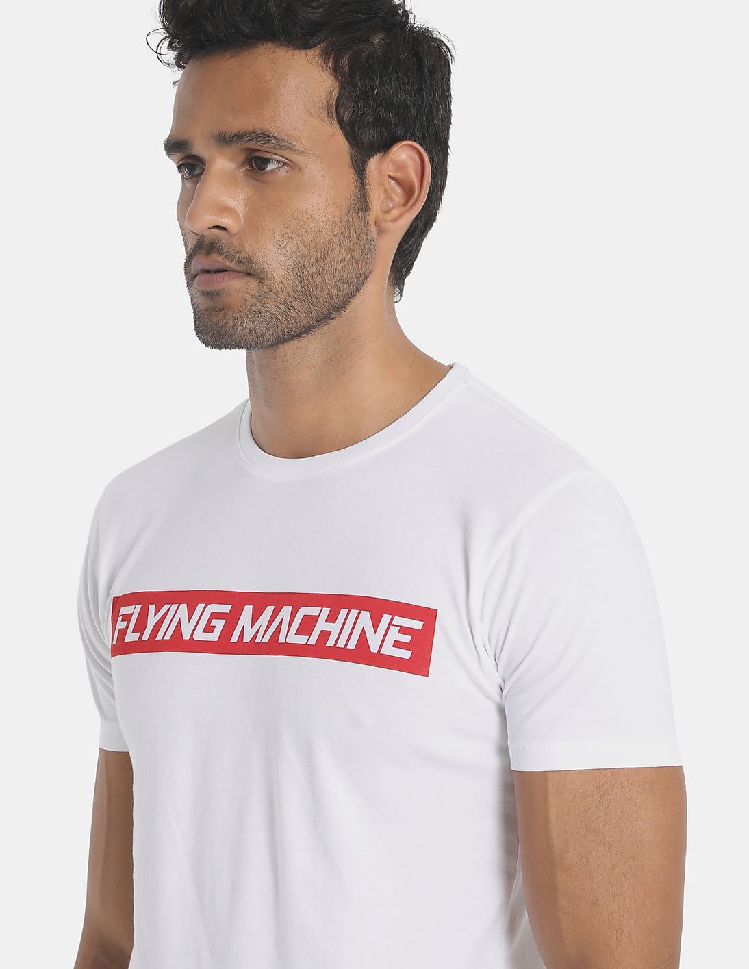 N.Flying チャフンMYAM T-SHIRT ホワイト Buy Flying Machine Oversized Fit Brand T-Shirt - NNNOW.com