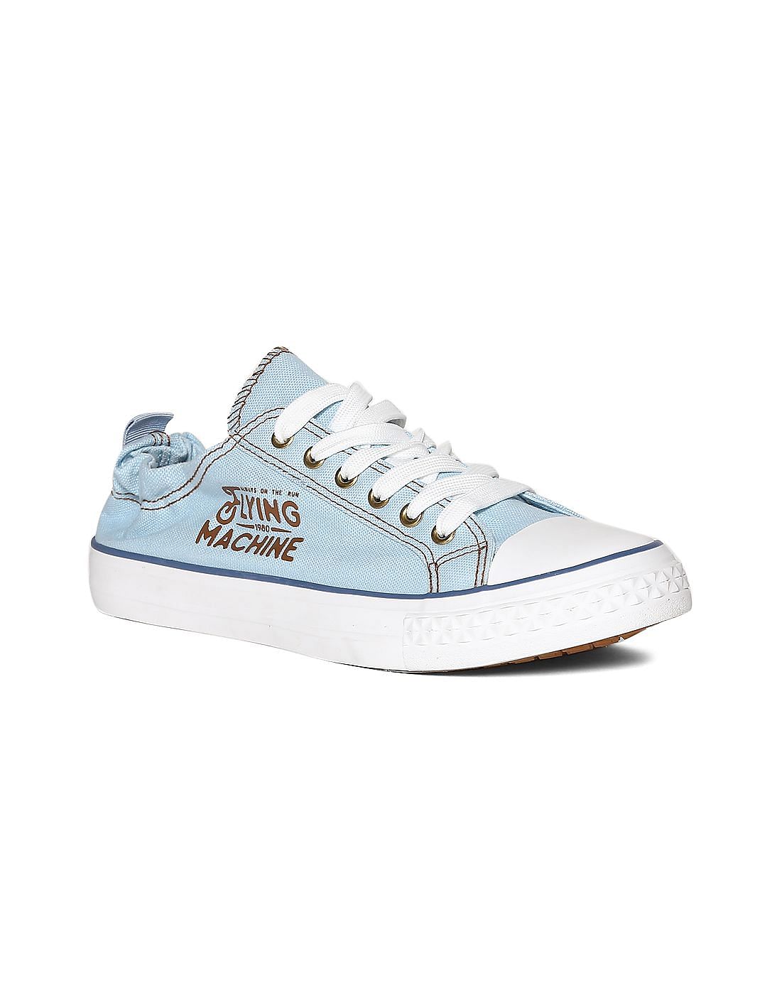 Flying MachineBlue Cap Toe Canvas Sneakers