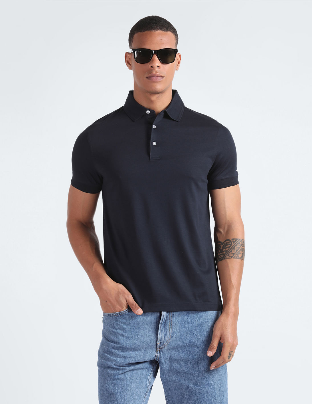 Buy Tommy Hilfiger Mercerized Cotton Slim Polo Shirt - NNNOW.com