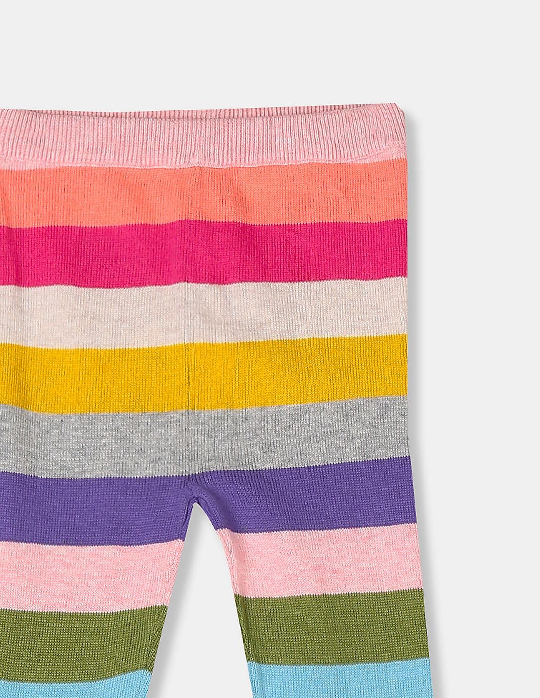 Buy GAP Girls Grey Crazy Stripe Sweater Leggings 