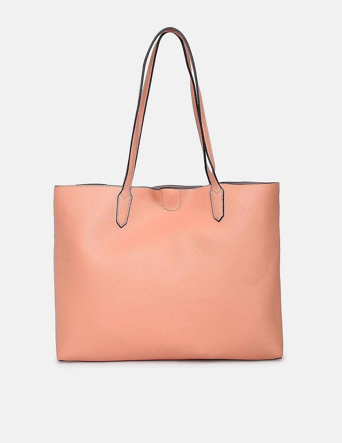 Buy GUESS Women Peach Uptown Chic Barcelona Tote With Shoulder Bag