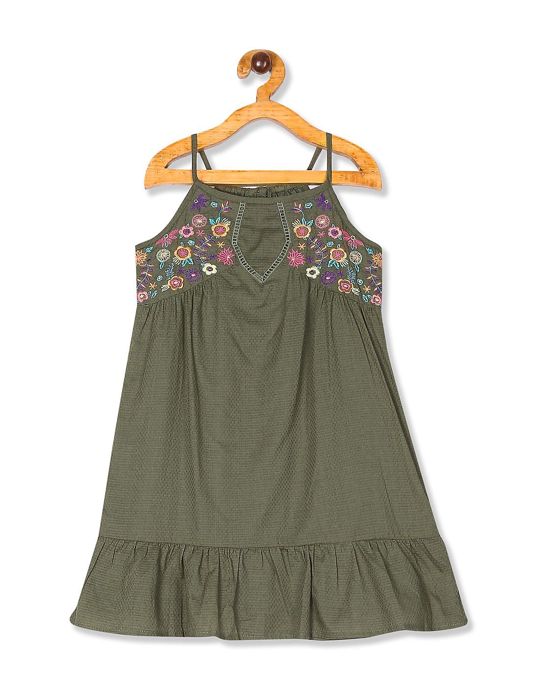 Buy The Children's Place Girls Girls Green Mommy And Me Sleeveless ...