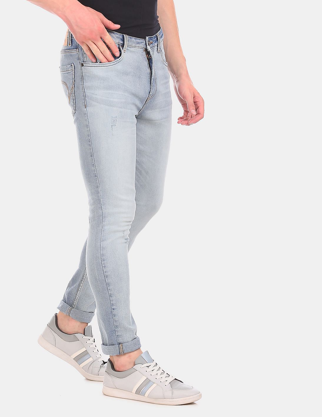 slim fit low waist jeans