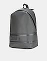 Calvin Klein Men Grey Panelled Brand Logo Textured Backpack