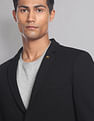 AD by Arvind Textured Slim Fit Knit Edit Blazer
