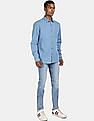 Flying Machine Spread Collar Denim Shirt