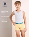 USPA Innerwear Boys Mid Rise Cotton Spandex Trunks - Pack Of 5
