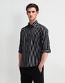 Arrow Sport Vertical Striped Twill Shirt