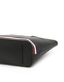 Tommy Hilfiger Printed Black PU Totes
