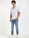 Calvin Klein Jeans Solid Regular-Fit Cotton Polo T-Shirt
