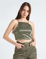 Calvin Klein Halter Neck Satin Top