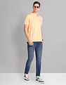 AD by Arvind Embroidered Logo Cotton Polo Shirt