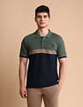 U.S. Polo Assn. Colourblocked Slim Fit Polo Shirt