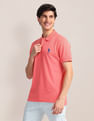 U.S. Polo Assn. Contrast Logo Slim Polo Shirt