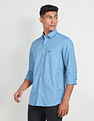 Arrow Sports Geometric Print Cotton Shirt