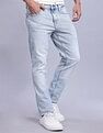Tommy Hilfiger Light-Wash Slim-Fit Mid Rise Jeans