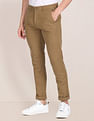 U.S. Polo Assn. Mid Rise Solid Casual Trousers