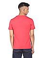 Flying Machine Ribbed Neck Brand Print T-Shirt
