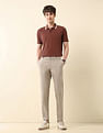 U.S. Polo Assn. Textured Austin Slim Fit Trousers