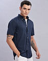 Tommy Hilfiger Mens Navy Geometric Shirt