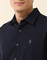 U.S. Polo Assn. Tailored Fit Solid Pure Cotton Shirt