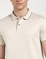Calvin Klein Jeans Solid Regular-Fit Cotton Polo T-Shirt