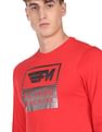 Flying Machine Long Sleeve Brand Print Cotton T-Shirt