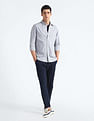 Flying Machine Gingham Check Slim Fit Shirt