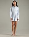 Tommy Hilfiger Cotton Spread Collar Shirt Dress