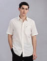 Tommy Hilfiger Striped Regular Fit Plain Woven Shirt