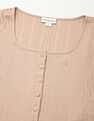 Calvin Klein Jeans Regular-Fit Polyester Scoop Neck Crop Top