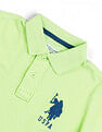 U.S. Polo Assn. Kids Boys Ribbed Collar Pique Polo Shirt