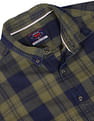 Flying Machine Plaid Check Cotton Casual Shirt
