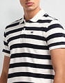Arrow Sport Horizontal Stripe Regular Fit Polo Shirt